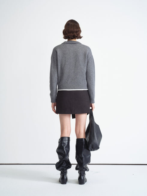 Knit Polo Sweater
